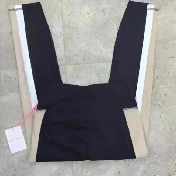 JUICY COUTURE | 7/8 Length Black/Tan/White Soft Athletic Leggings - Picture 7 of 8